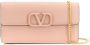 Valentino Garavani VLogo handtas met kettinghengsel Beige - Thumbnail 1