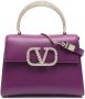 Valentino Garavani VSling shopper verfraaid met kristallen Paars - Thumbnail 1