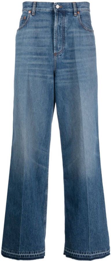 Valentino Garavani Jeans met wijde pijpen Blauw