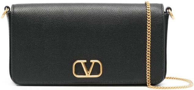 Valentino Garavani Clutch met Vlogo Zwart