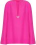 Valentino Garavani Zijden blouse Roze - Thumbnail 1