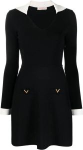 Valentino Gebreide mini-jurk Zwart