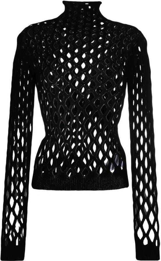 Valentino Garavani Gebreide top Zwart
