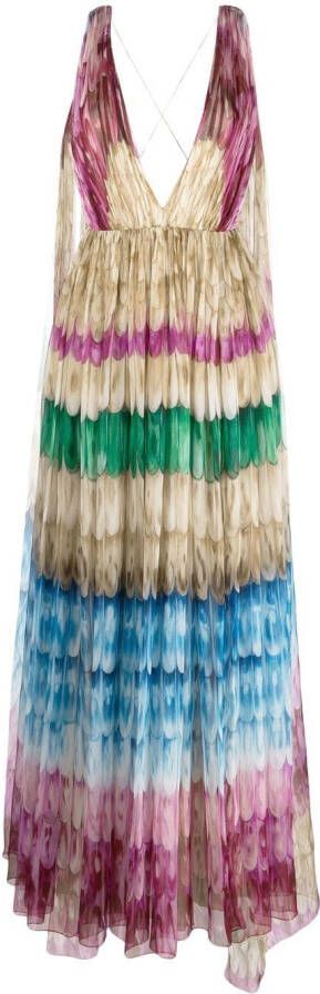 Valentino Garavani Gedrapeerde avondjurk Beige