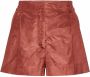 Valentino Garavani Geplooide shorts Bruin - Thumbnail 1