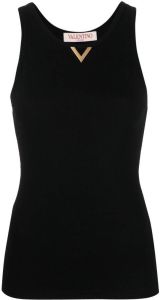 Valentino Hemd met logoplakkaat Zwart