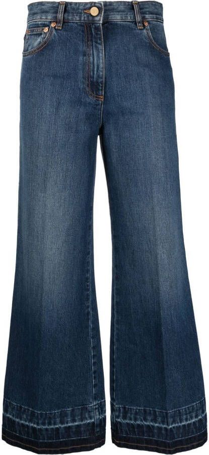 Valentino Garavani High waist jeans Blauw