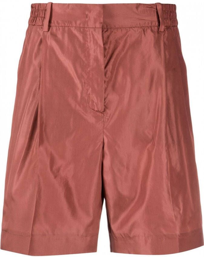 Valentino Garavani Zijden shorts Rood