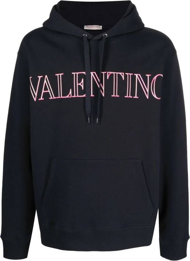 Valentino Garavani Hoodie met logoprint Blauw