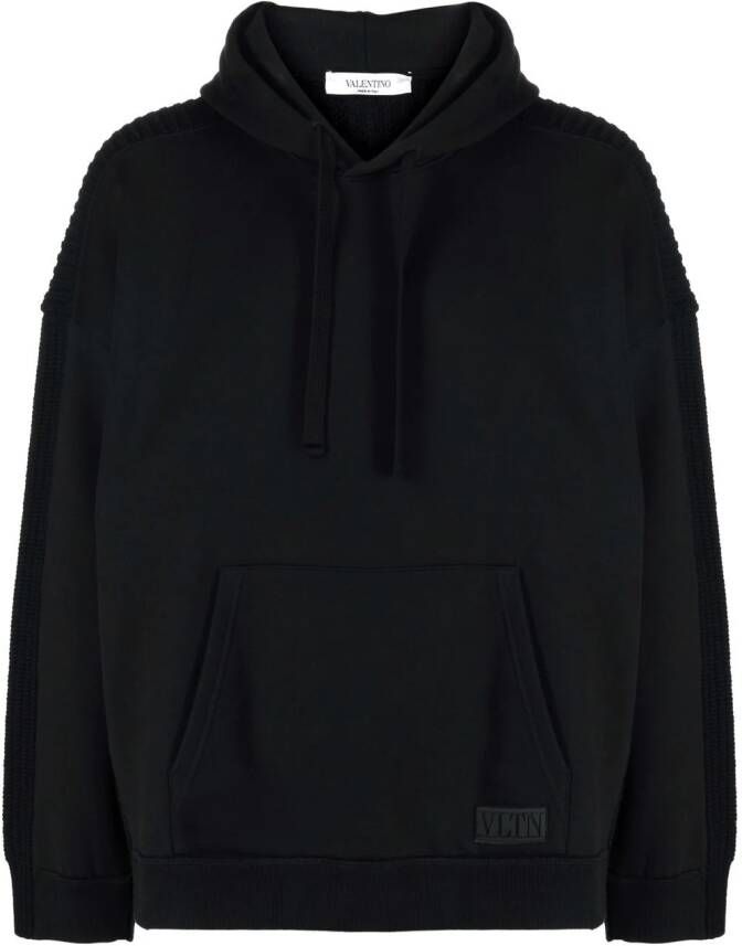 Valentino Garavani Hoodie met vlakken Zwart