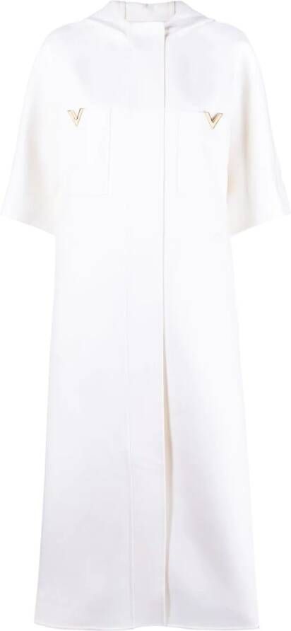 Valentino Garavani Jas met capuchon Beige