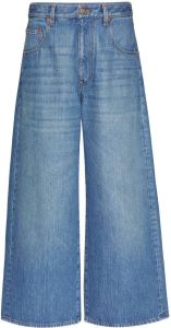 Valentino VLogo Jeans met wijde pijpen Blauw