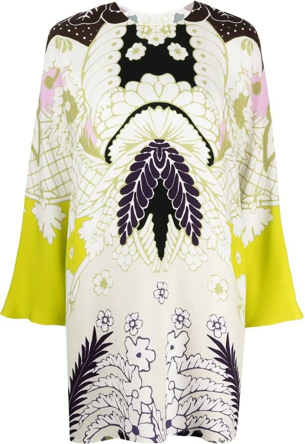 Valentino Garavani Jurk met abstracte print Groen