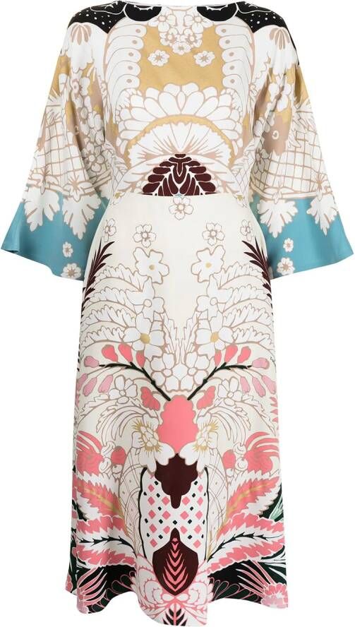 Valentino Garavani Jurk met print Bruin