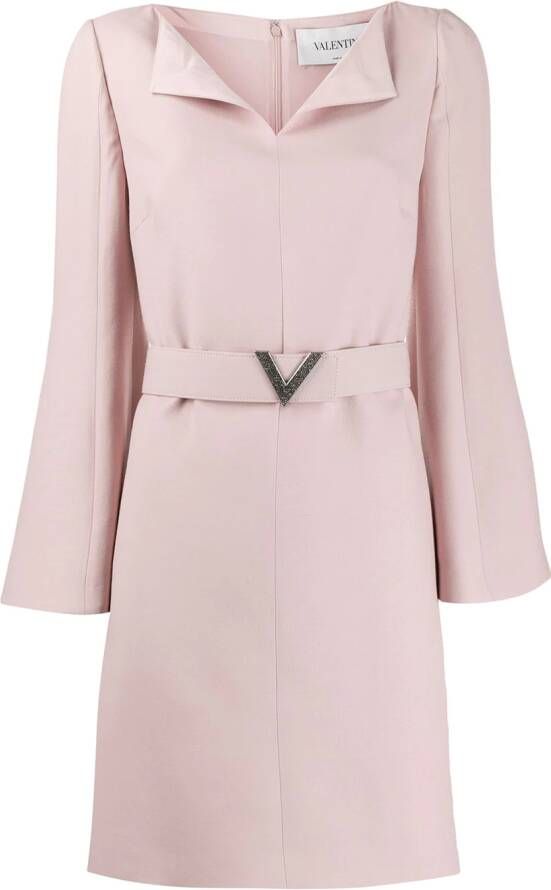 Valentino Garavani Jurk met riem Roze