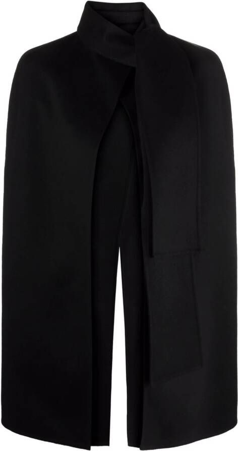 Valentino Garavani Kasjmier cape Zwart