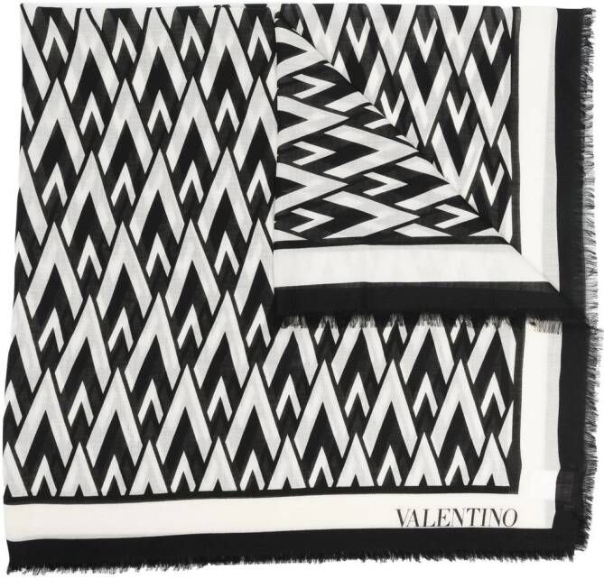 Valentino Garavani Kasjmier sjaal Zwart