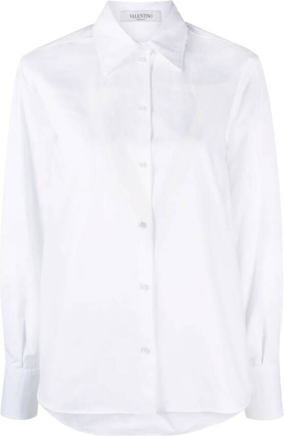 Valentino Garavani Katoenen blouse Wit