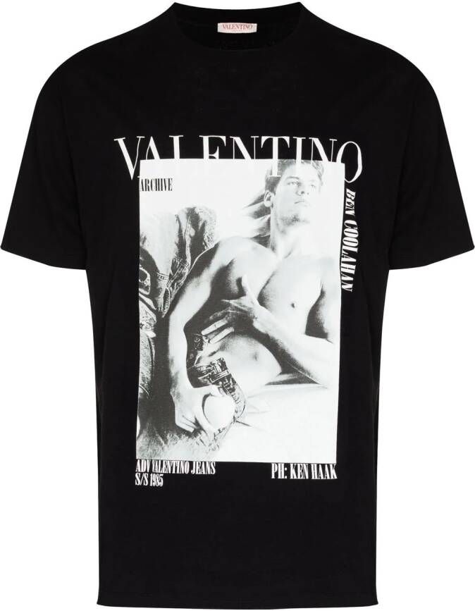 Valentino Garavani Katoenen T-shirt Zwart