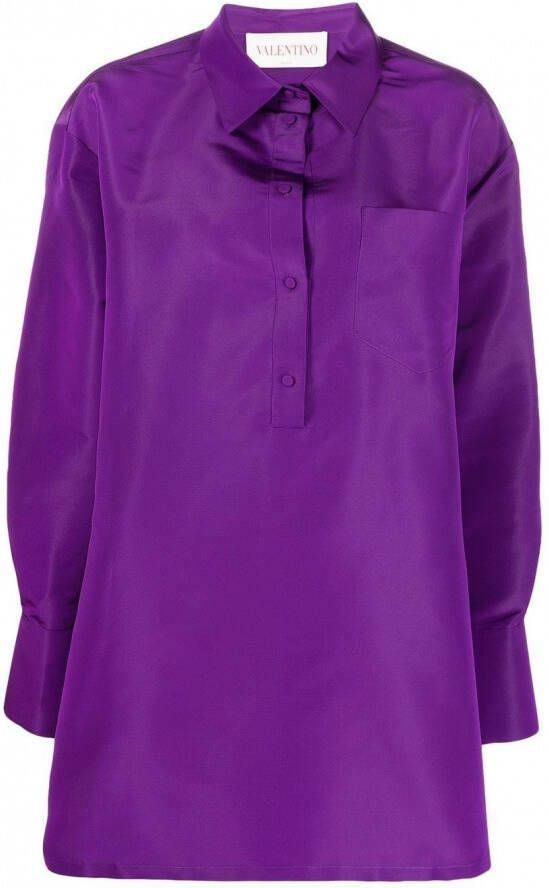 Valentino Garavani Button-up blouse Paars
