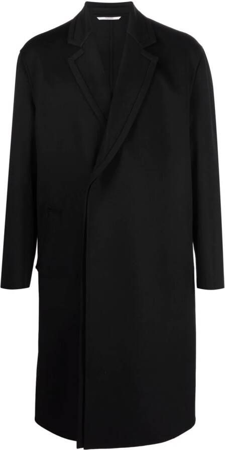 Valentino Garavani Mantel met enkele rij knopen Zwart