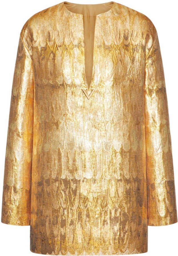 Valentino Garavani Metallic mini-jurk Goud