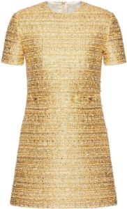 Valentino Metallic mini-jurk Goud