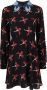 Valentino Garavani Mini-jurk met bloemenprint Zwart - Thumbnail 1
