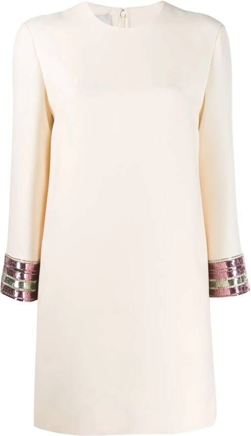 Valentino Garavani Mini-jurk met pailletten Beige