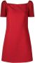 Valentino Garavani Mini-jurk met vierkante hals Rood - Thumbnail 1