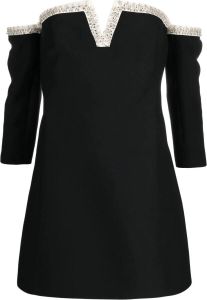Valentino Off-shoulder mini-jurk Zwart