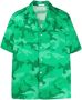 Valentino Garavani Overhemd met camouflageprint Groen - Thumbnail 1