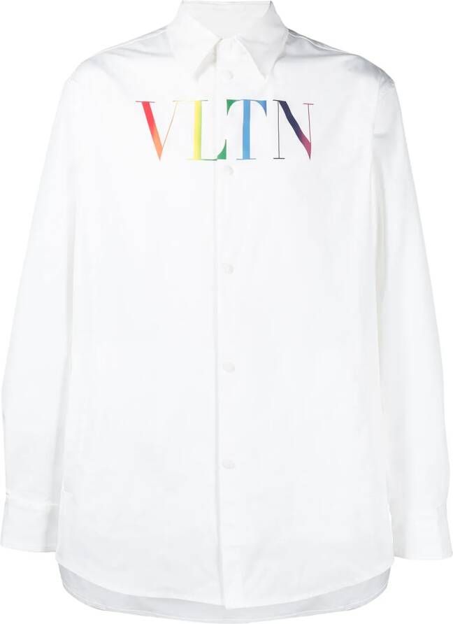 Valentino Garavani Overhemd met druksluiting Wit