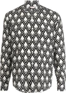 Valentino Overhemd met grafische print Wit