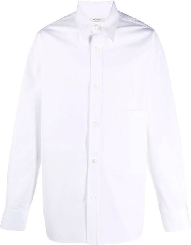 Valentino Garavani Overhemd met opgestikte zak Wit