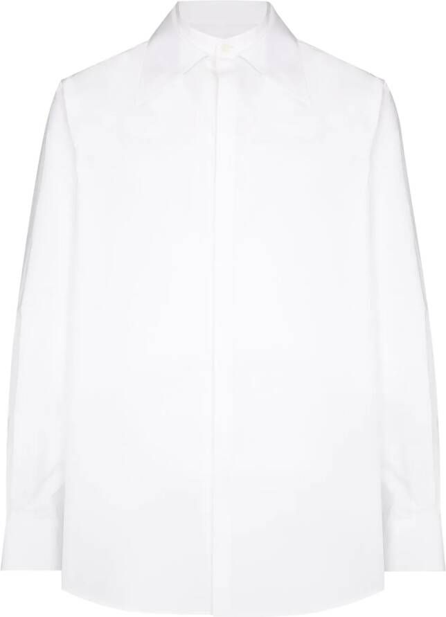 Valentino Garavani Overhemd met oversized kraag Wit