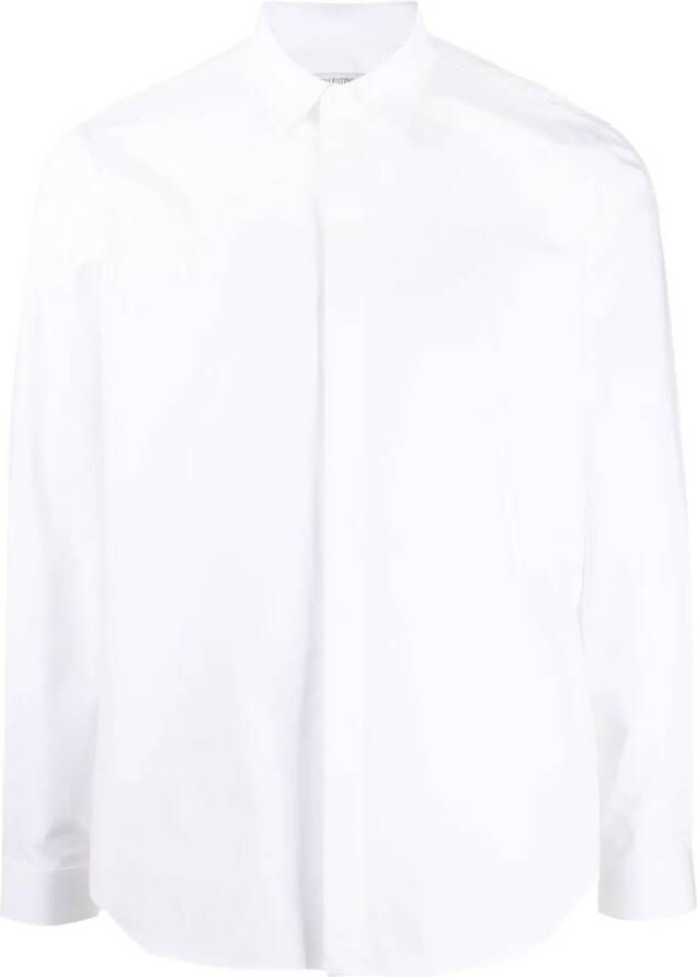 Valentino Garavani Overhemd met verborgen knoop Wit