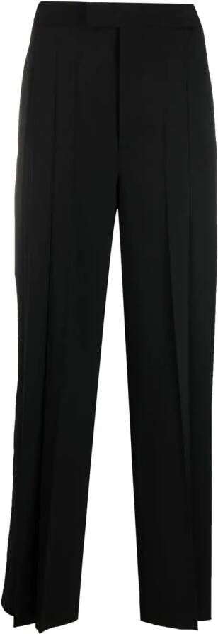 Valentino Garavani Pantalon met wijde pijpen Zwart