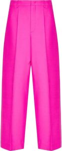 Valentino Pantalon van scheerwol Roze