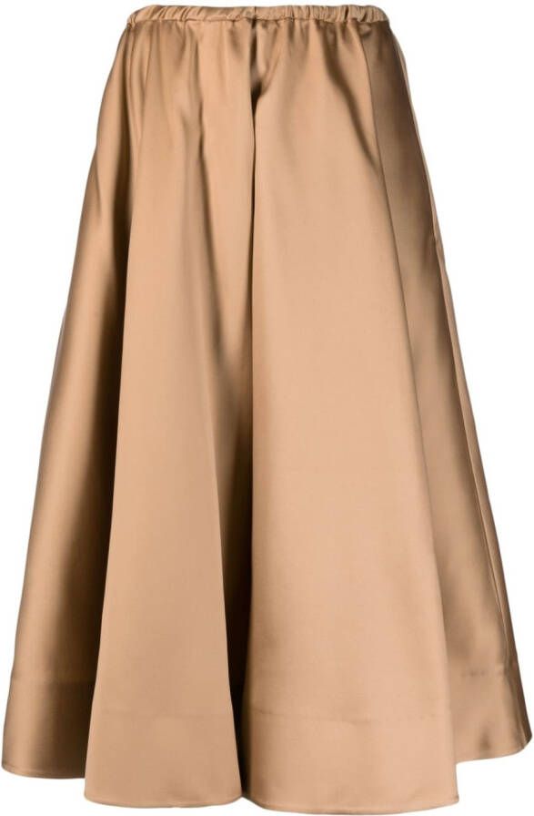 Valentino pleated A-line skirt Beige