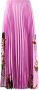 Valentino Garavani Plooirok met bloemenprint Roze - Thumbnail 1