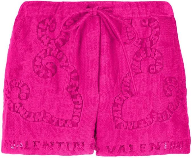 Valentino Shorts met kant Roze