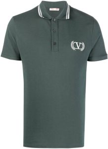 Valentino Poloshirt met geborduurd logo Groen
