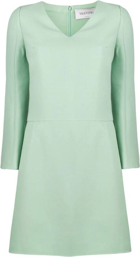Valentino Garavani Shiftjurk met V-hals Groen
