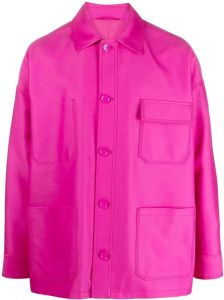 Valentino Shirtjack met tonaal stiksel Roze