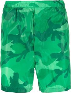 Valentino Shorts met camouflageprint Groen