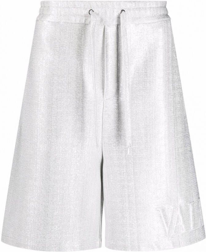 Valentino Garavani Shorts met logo-reliëf Grijs