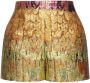 Valentino Garavani Shorts met metallic-effect Goud - Thumbnail 1