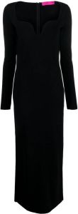 Valentino Maxi-jurk met vierkante hals Zwart