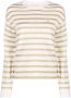 Valentino Garavani Gestreepte trui Beige - Thumbnail 1